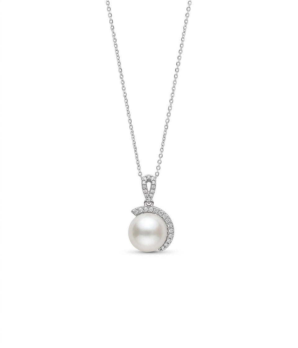 Moonlit Pearl Pırlanta İnci Kolye