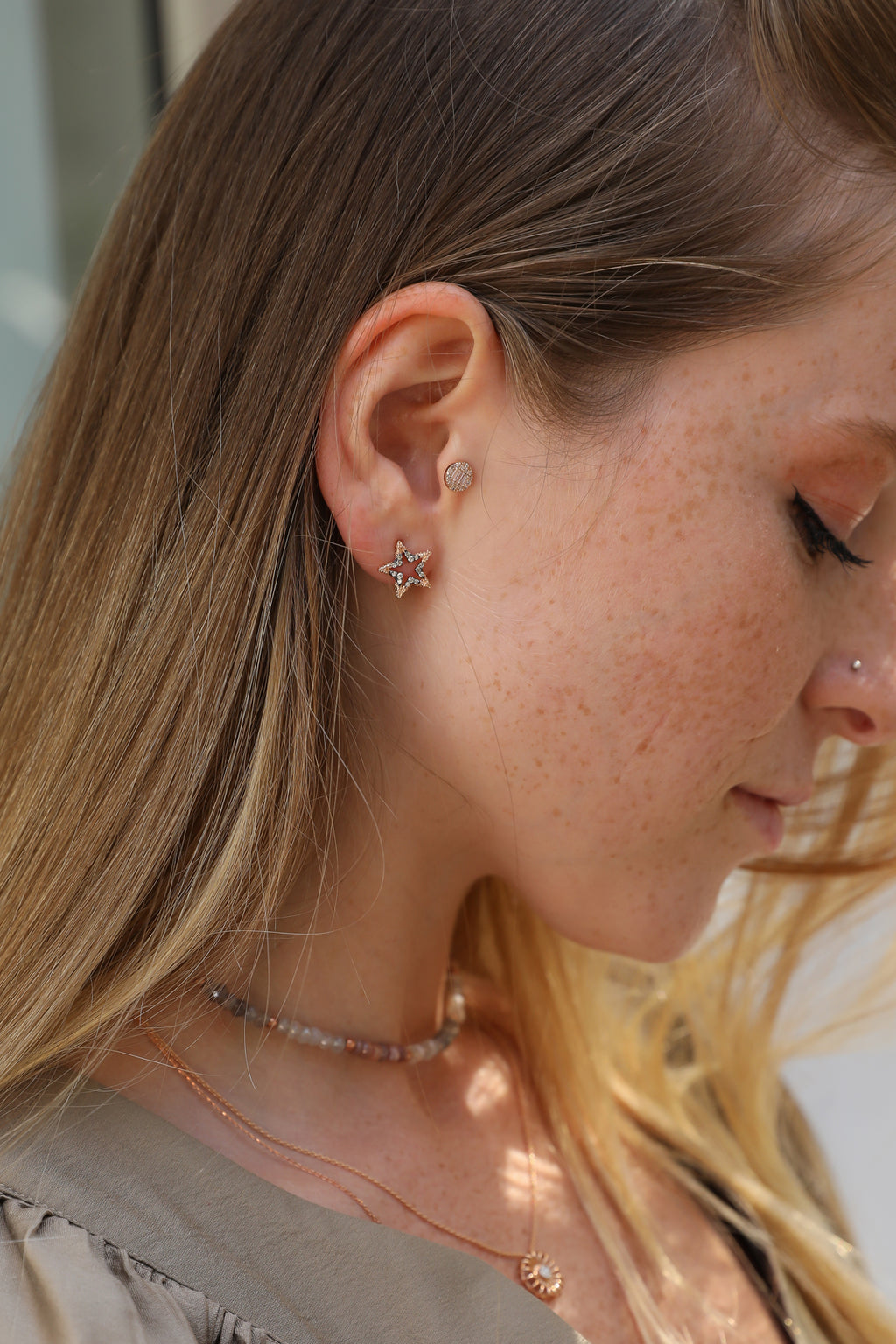 Pearl of the Moon Choker Altın Kolye