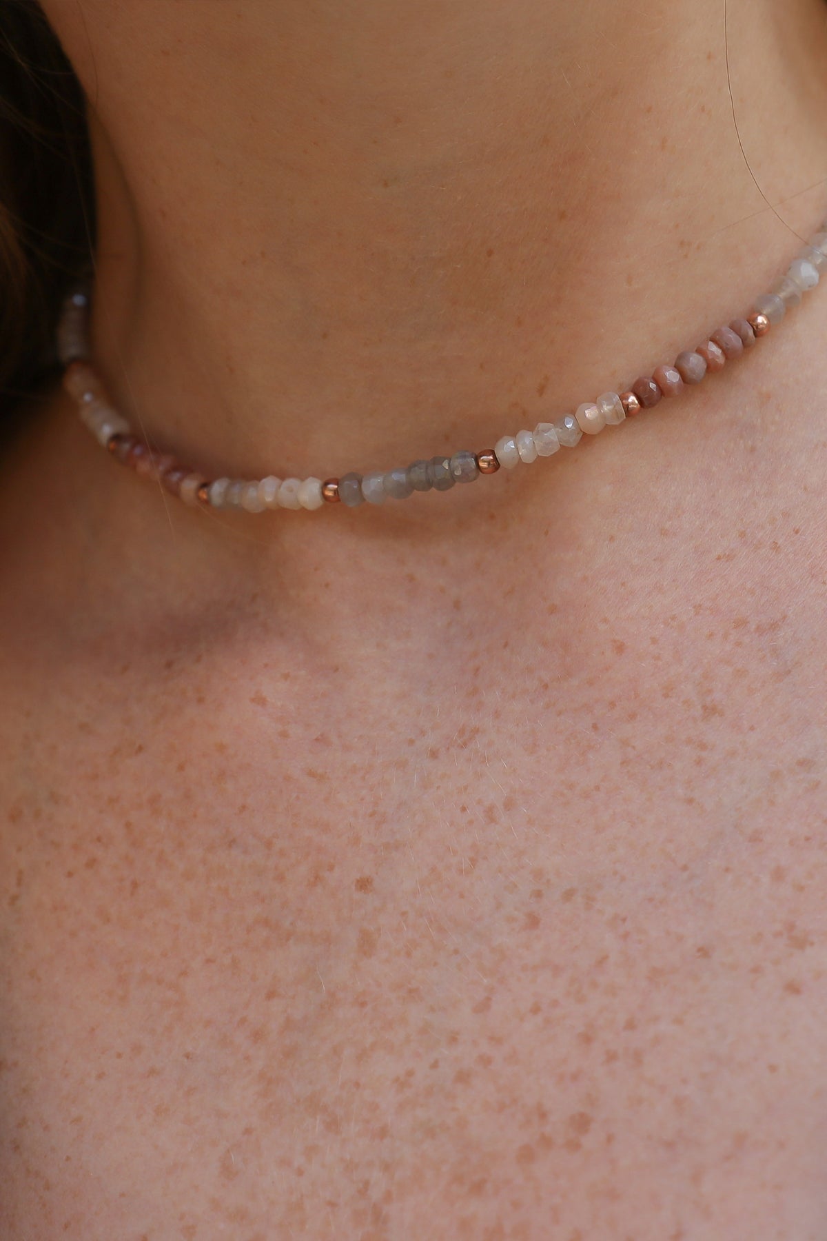 Pearl of the Moon Choker Altın Kolye